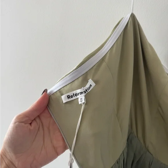 REFORMATION Elspeth Dress in Dried Herbs 10